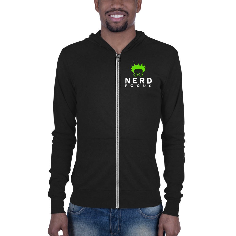 Nerd Unisex zip hoodie NerdFocus