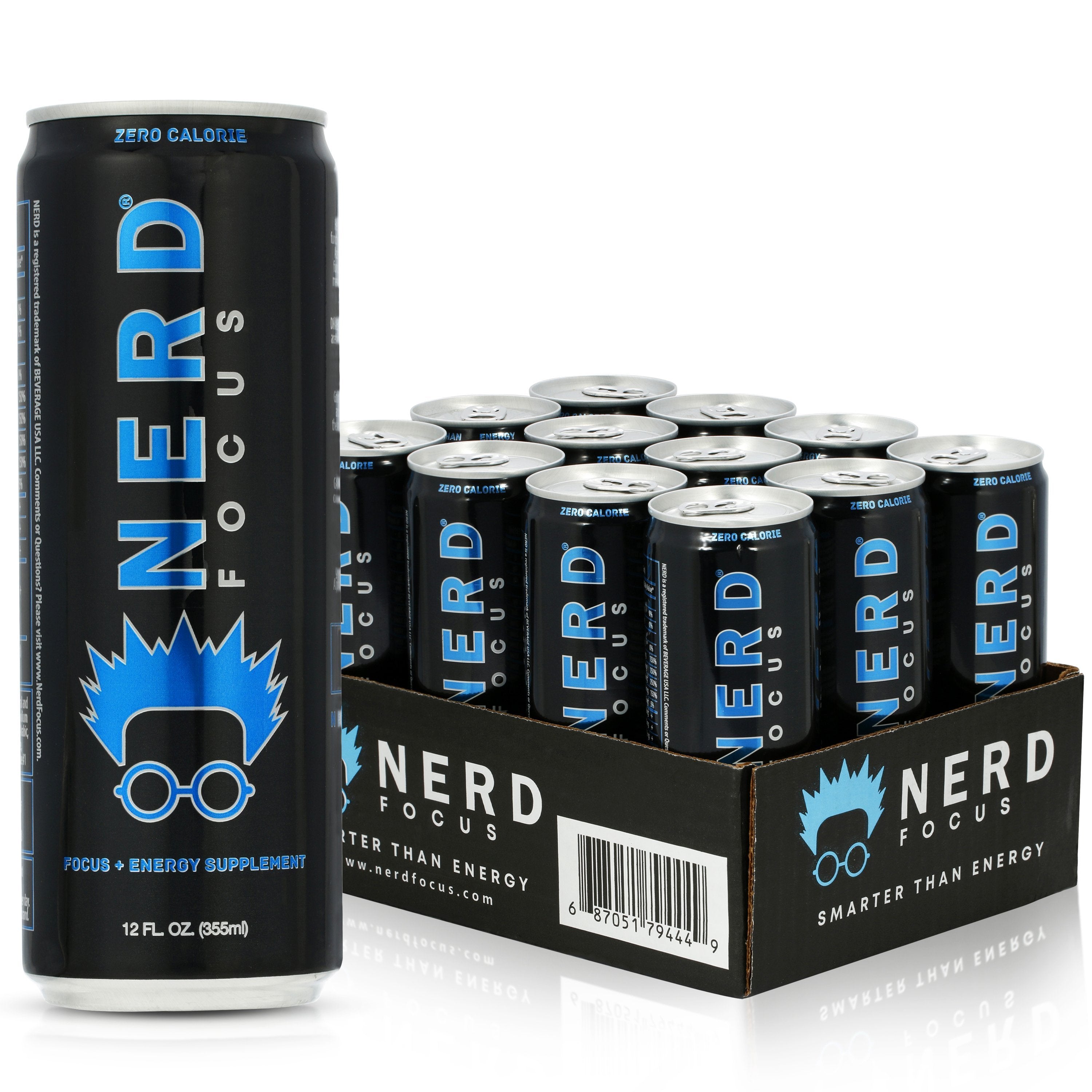 Nerd Focus® Zero Calorie Nootropics Energy Drink – NerdFocus
